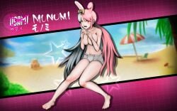 breasts covering covering_breasts danganronpa danganronpa_2:_goodbye_despair embarrassed embarrassed_nude_female enf human_monomi large_breasts monomi_(danganronpa) mugiwara super_danganronpa_2 topless topless_female