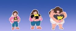 belly_growth breast_growth_(development) cartoon_network cleavage clothing_transformation gender_transformation hair_growth inks-kinks lip_inflation rule_63 steven_quartz_universe steven_universe transformation transformation_sequence weight_gain