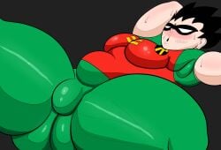 1boy big_ass big_thighs bulge dc dc_comics dick_grayson human human_only kindatrash male male_only robin_(dc) robin_(dick_grayson) robin_(teen_titans) solo teen_titans thick_ass thick_thighs