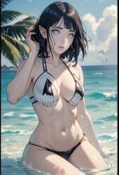 , ai_generated black_hair boruto:_naruto_next_generations breasts clothing female female_focus female_only hyuuga_hinata hyuuga_hinata naruto solo