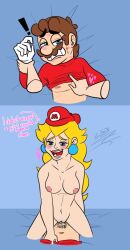 clothing girl_on_top mario mario_(series) ninotrash princess_peach small_breasts tagme