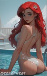 ai_generated ariel ass breasts disney meat_master meat_posts swimsuit the_little_mermaid wet_body wet_clothes