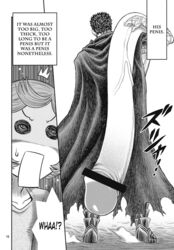 1boy berserk big_penis black_hair censored funny guts_(berserk) huge_cock male miscular muscular_male penis schierke what