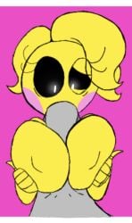 animatronic anthro avian batzcave big_breasts bird breast_play breasts chicken digital_media_(artwork) duo erection fellatio female five_nights_at_freddy's five_nights_at_freddy's_2 galliform gallus_(genus) genitals hair huge_breasts humanoid machine male male/female nipples not_furry nude open_mouth oral paizuri penis phasianid robot scottgames sex simple_background toy_chica_(fnaf) video_games