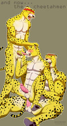 aledonrex apollo_(cheetahmen) aries_(cheetahmen) cheetahmen gay hercules_(cheetahmen) male male_only yaoi