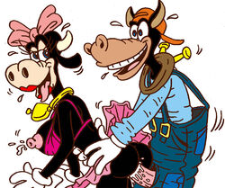 anthro anthro_only clarabelle_cow disney horace_horsecollar nev nipples tagme