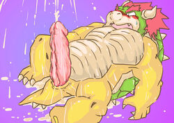 bowser green_shell horns koopa male_only mario_(series) mineral_(artist) nintendo shell spiky_shell tagme