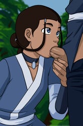 avatar_the_last_airbender brother_and_sister clothed clothing dark-skinned_female dark-skinned_male dark_skin ddd fellatio female human incest incognitymous katara male netorare oral sokka straight tagme