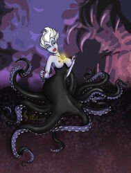 1girls areola breasts disney disney_villains female female_only marine nipples octopus solo tentacles the_little_mermaid ursula ursula_(the_little_mermaid)