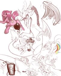 discord_(mlp) friendship_is_magic mel_the_hybrid my_little_pony pinkie_pie_(mlp) smooth_skin spike_(mlp)