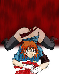 ass face_down_ass_up female front_view hellsing pointy_chin seras_victoria tagme