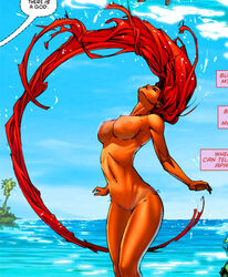 1girls alien alien_girl big_breasts breasts dc dc_comics female female_only hairless_pussy kenneth_rocafort kevin_senft koriand'r large_breasts naked new_52 nipples nude nude_female nudity orange_skin pussy red_hair red_hood_and_the_outlaws shaved_pussy solo starfire tamaranean teen_titans un-censor vagina very_long_hair