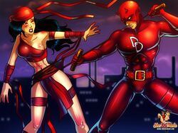 daredevil daredevil_(series) elektra_natchios futanari intersex male marvel matt_murdock sheanimale