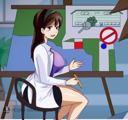 1girls big_breasts breasts female female_only full_comfort looking_at_viewer pokemon tagme unknown_character