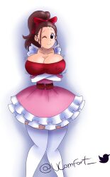 1girls big_breasts breasts cocoa_amaguri dragon_ball dragon_ball_super dress female female_only full_comfort tagme