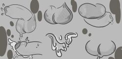 balls cum cumming cumshot cute_penis dick digital_drawing_(artwork) digital_media_(artwork) erection glans huge_balls huge_cock liquid little_penis no_visible_face penis penis_size_difference practice precum semi-erect simple_background simple_shading size_difference sketch sketch_page sweat sweating sweating_balls toony unfinished uulitch wet wet_balls wet_cock wet_dick wet_penis