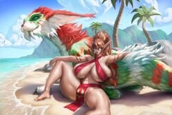 1girls barefoot beach big_breasts big_thighs bikini blizzard_entertainment blood_elf blue_eyes breasts busty commission druid female huge_breasts huge_thighs large_breasts large_thighs navel swimsuit thick_thighs thighs uncensored voluptuous warcraft world_of_warcraft yonpii