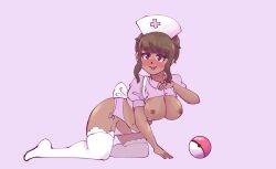 horny horny_female lingerie nude nude_female nurse_uniform oc pokemon pokemon_(cosplay)