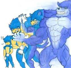 male male_only muscle non-human solo solo_male sonic_the_hedgehog sonic_the_werehog tailsndoll