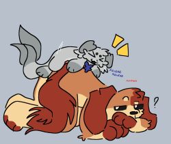 anthro dogday_(poppy_playtime) dry_humping feral furry furry_only gay height_difference humping no_humans no_visible_genitalia poppy_playtime poppy_playtime_(chapter_3) puppysleep_(purinpuppy) purinpuppy short_top size_difference smiling_critters