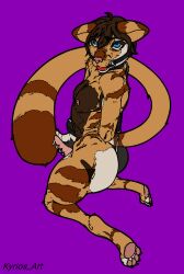 anthro bondage bound felid hi_res kyrios_art male male/male mammal solo submissive tagme