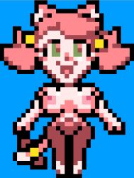 1girls areolae big_breasts cat_ears cat_tail catgirl mad_mew_mew mew_mew_(undertale) mew_mew_kissy_cutie naked naked_female nsfwfromd pixel_art solo solo_focus undertale