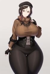 big_breasts big_butt big_hips brown_hair coco_adel pear_shaped rwby transformationwitch