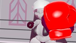 2girls 3d 3d_(artwork) big_breasts bikini blocking boxing boxing_gloves boxing_ring breasts catfight dark_purple_boxing_gloves dark_purple_gloves female_focus female_only female_pov fight fighting fighting_ring friday_night_funkin girlfriend_(friday_night_funkin) glaring_at_viewer gloves habit huge_breasts large_breasts nun part_of_a_set pov pov_boxing punch punching red_boxing_gloves red_gloves rngsucks ryona sarvente_(dokki.doodlez) vs