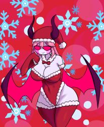 1girls breasts christmas female fnf_(full_comfort_style) friday_night_funkin friday_night_funkin_mod full_comfort mid_fight_masses sarvente_(demon_form) sarvente_(dokki.doodlez) sarvente_(friday_night_funkin) succubus tagme thick_thighs