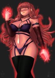 big_breasts cosplay doki_doki_literature_club genkun halloween halloween_costume monika_(doki_doki_literature_club) solo solo_female vampire vampire_girl