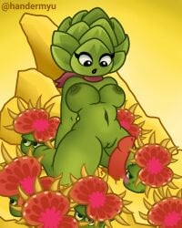 female_only handermy handermyu heartichoke_(pvz) humanoid plant plantie plants_vs_zombies plants_vs_zombies:_heroes pvz pvz_heroes sex vaginal_penetration