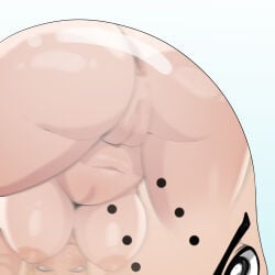 1boy 1girls android_18 areola bald_male big_breasts breasts dragon_ball dragon_ball_z female krillin kuririn light-skinned_female light-skinned_male light_skin male nipples nude nude_female sieroo