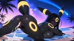 1girl umbreon cum solo breasts after_sex red_eyes cum_in_pussy pussy black_hair personification tail nipples palm_tree outdoors beach large_breasts cumdrip looking_at_viewer tree after_vaginal ass star_(sky) long_hair towel night nude sky dark_skin dark-skinned_female animal_ears on_stomach pokemon_(creature) smile starry_sky lying anus female_pubic_hair looking_back blush facial_mark uncensored pubic_hair beach_towel spread_legs black_skin ocean colored_skin tail_raised sand completely_nude water night_sky shiny top-down_bottom-up black_fur watermark patreon_username shooting_star cum_in_ass grey_skin cum_on_body colored_sclera half-closed_eyes bangs furry cum_pool thighs censored from_behind shiny_skin breast_press mosaic_censoring parted_lips furry_female web_address ahoge tattoo sweat forehead_mark red_sclera cum_string huge_breasts after_anal black_sclera open_mouth ai_generated wienergens patreon nintendo pokemon eeveelution generation_2_pokemon pokemon_(species)