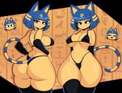 ankha from animal crossing by superbage