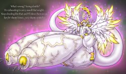 2_penises absurd_res anthro ball_tuft balls big_balls big_butt big_penis blonde_hair bodily_fluids butt dialogue dragon elysios english_text erection femboy foreskin fur furred_dragon furred_scalie genital_fluids genitals hair halo hi_res huge_balls huge_butt huge_penis humanoid_genitalia hyper hyper_balls hyper_genitalia hyper_penis liminal_(elysios) looking_at_viewer magic male multi_genitalia multi_penis multi_wing muscular muscular_thighs mythological_creature mythological_scalie mythology nude penis precum scalie solo text thick_foreskin thick_thighs tuft vein veiny_balls veiny_penis white_body white_fur wide_hips wings