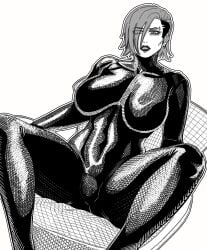 1girl 1girls big_boobs big_breasts black_and_white bodysuit boobs breasts burnt_lewds eyebrow_piercing eyebrows eyelashes fit fit_female full_body fully_clothed incinerated_art legs legs_apart legs_spread lips lipstick looking_at_viewer mary_(incinerated_art) oc original_character pierced_ears piercing reflective_body reflective_clothing showing_breasts showing_off showing_pussy solo solo_female solo_focus tight tight_clothes tight_clothing tight_fit