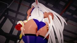 3d ass assjob_paizuri big_ass boku_no_hero_academia cum cum_inside ejaculation harada_(harada4780) izuku_midoriya koikatsu midoriya_izuku miruko muscular_back muscular_female muscular_legs my_hero_academia no_sound rabbit rabbit_girl rabbit_tail rumi_usagiyama tagme video