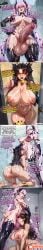 comic_strip comic comic_page image_set ai_generated maddogai shiny_skin dialogue english_text text english watermark wet wet_body sweat sweatdrop sweating sweaty sweaty_body shower fate_(series) fate/grand_order lilith_(fate) pale_skin pale_skinned_female pink_hair very_long_hair hair long_hair horns taller_futa futanari breasts_bigger_than_head muscular muscular_female muscles breasts big_breasts penis big_penis veiny_penis veiny balls big_balls ballsack testicles 1futa dickgirl futa_sans_pussy twintails pointy_ears looking_at_viewer down_angle pov tall_futa precum precum_drip precum_string precum_on_penis 1girls pussy earrings collar jewelry red_eyes brown_hair ishtar_(fate) blush open_mouth areolae nipples kneeling kneeling_oral_position kneeling_female kneeling_on_ground oral oral_sex oral_penetration blowjob grabbing grabbing_hair deepthroat