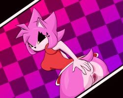 1girls ahegao amy_rose anthro anus aroused_expression ass ass_focus ass_spread bedroom_eyes big_ass big_breasts blush breast_focus breasts busty checkered_background checkered_floor cleavage clothing detailed_anus detailed_pussy dominant_female dress drip erect_nipples evil_smile female female_only focus furry furry_female furry_only glossy_skin gloves half_closed_eyes hand_on_ass heart_eyes heavy_breathing highres large_breasts lifted_clothing lifted_dress light looking_at_viewer malware_amy mouthless nipples pink_body pink_fur pink_hair pink_skin presenting_ass puffy_nipples purple_background pussy pussy_juice raised_tail rappywet red_clothing red_dress red_eyes saliva seductive_smile shiny_skin sideboob smirk solo solo_female solo_focus sonic_(series) sonic_the_hedgehog_(series) spiky_hair spreading_ass tail thick_thighs tongue_out underboob vagina vaginal_fluids vaginal_juices wet_pussy white_gloves wide_hips