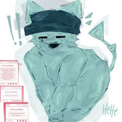 !! ass bent_over bluboiiii blue_body blue_fur blue_hat blue_skin blue_tail cat_ears closed_eyes colored_sketch ears elliot_(forsaken) forsaken_(roblox) friend_(forsaken) fur game hat jsab naked request roblox roblox_game robloxian sad_cube sad_cube_(jsab) self_upload sketch strawpage strawpage_request tail thighs triangle