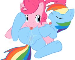 2girls animal_ears blue_eyes closed_eyes cunnilingus equine female friendship_is_magic furry horse licking multicolored_hair multiple_girls my_little_pony oral oral_sex pegasus pink_hair pinkie_pie_(mlp) pony pussy rainbow_dash_(mlp) rainbow_hair sex smooth_skin sweethd tail tongue wet wings yuri