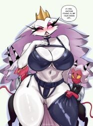 1girls 2026 2boys adult adult_female anthro anthro_female avian avian_demon avian_humanoid beak big_breasts big_thighs bird bird_girl blush blushing bra breasts butler clothed clothing crown demon demon_boy demon_girl demon_horns demon_humanoid demon_tail embarrassed embarrassed_male english english_text feather_hair feathers female female_anthro furry hair helluva_boss hi_res hips horn horns huge_breasts huge_thighs humanoid imp larger_female latex latex_clothing latex_legwear latex_stockings latex_underwear long_hair looking_at_another male mature mature_female milf mommy mother mythological_avian mythological_creature mythology non-mammal_breasts owl owl_demon owl_girl panties pink_sclera putting_clothes_on putting_on_clothes red_body red_skin short_hair simple_background size_difference smaller_male speech_bubble stella_(helluva_boss) stockings tail text text_bubble thedarkzircon thick thick_hips thick_legs thick_thighs thighhighs thighs tight_clothes tight_clothing vivienne_medrano vivziepop voluptuous voluptuous_female white_body white_feathers white_hair wide_hips yellow_sclera