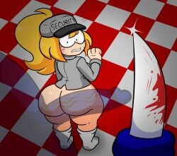1boy 1girls 2026 accurate_art_style alternate_version_available animatronic ass ass_bigger_than_head back_view balls ballsack bangs bare_ass bear bear5 big_ass big_balls big_breasts big_penis bird's-eye_view biting_lip biting_own_lip black_eyes blonde_hair blood_stain bloody_knife blue_body blush blush_stickers blushing bottom_heavy bottomless breasts bubble_ass bubble_butt cap checkered_floor duo erect_penis erection eyelashes female female_human five_nights_at_freddy's five_nights_at_frickbears five_nights_at_frickbears_3 freckles freckles_on_ass from_behind ftrashpickle full_body fuzzycapsule08 grey_shirt hat headwear holding_knife holding_object holding_weapon huge_ass huge_balls huge_breasts huge_cock huge_penis human human_female humanoid_penis imminent_sex knife large_ass large_balls large_breasts large_penis light-skinned_female light_skin long_penis looking_at_penis looking_back male male/female male_out_of_frame mammal nervous nervous_sweat out_of_frame out_of_frame_male penis penis_awe ponytail robot shine shiny_ass shiny_butt shiny_hair shiny_skin shirt shocked shocked_expression socks sparkle standing sweat sweatdrop sweating thick_ass thick_thighs thighs tied_hair topwear transparent_body transparent_penis vanessa vanessa_(fnaf) vanessa_(frickbears) veiny_penis weapon white_socks wide_eyed wide_hips