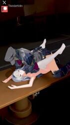 blender blowjob choking deepthroat defeated drugged_rape drugged_sex firefly_(honkai:_star_rail) honkai:_star_rail injection oral_penetration raped_by_enemy raped_female raped_girl school_uniform schoolgirl sex skirt sound surprised tagme thunderanim unconscious video white_hair