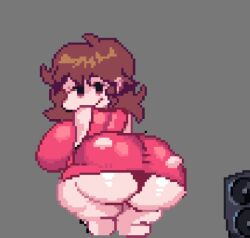 accurate_art_style ass_focus asscheeks back_view big_ass big_breasts dress dress_lift evilfatnigga4 fat_ass friday_night_funkin ghostfluff0 girlfriend_(friday_night_funkin) hourglass_figure hourglass_figured_female huge_ass huge_breasts large_breasts long_hair looking_back looking_back_at_viewer panties pixel_(artwork) pixel_art pixel_art_(artwork) pixelated round_ass thick_thighs thighs
