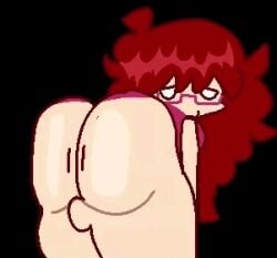 friday_night_funkin friday_night_funkin_mod friday_night_funkin_gumballz fnf fnf_mods fnf_gumballz girlfriend_(friday_night_funkin) girlfriend_(friday_night_funkin_gumballz) twerking fat_ass glasses glasses_on_face red_hair red_dress
