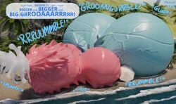 2026 3d_(artwork) ball balls balls_expansion beach beach_ball big_balls big_knot big_penis blender_(artwork) blue_body blue_scales bodily_fluids bonzaipalmtree cum dialogue digital_media_(artwork) dragon english_text excessive_cum excessive_genital_fluids expansion feral genital_expansion genital_fluids genitals hi_res huge_balls huge_knot huge_penis hyper hyper_balls hyper_cum hyper_genitalia hyper_knot hyper_penis immobile inflatable knot knotted_penis male mythological_creature mythological_scalie mythology onomatopoeia open_mouth orgasm orgasm_face parasol penile_spines penis penis_bigger_than_body penis_expansion roaring scales scalie sea shoreline solo sound_effects text thick_penis tropical water wave widescreen wings zai_(bonzaipalmtree)