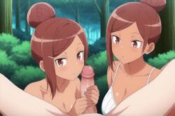 1boy 1girls ai_generated ayaka_(seikatsu_shuukan) beautiful big_penis breasts cute cute_face emotionless emotionless_female eyebrows feet feet_fetish female female_focus first_person_view gorgeous grabbing handjob how_heavy_are_the_dumbbells_you_lift human legs long_penis looking_at_viewer male masturbation medium_breasts nature_background outdoors outside penis pov pov_eye_contact pov_male pussy rock romantic scar scar_on_face school_uniform schoolgirl sex sexy_body sexy_female shoulders shy sitting tagme tree trees video