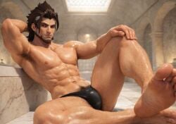 overwatch emre_sarioglu emre emre_(overwatch) overwatch_2 male male_only male_focus body_hair pubic_hair pubes cock dick bulge bulge_through_clothing bulge_under_clothes huge_cock huge_balls turkish_clothing turkish turkey turkish_male turkish_bath bath onsen sauna sweat sweaty_body chest huge_thighs calves speedo speedo_only hot_spring fog foggy rsundae armpits armpit_hair armpit_fetish armpit hairy_armpits hairy_male hairy_legs hairy_balls balls_under_clothes balls_in_panties balls_bulge feet feet_up feet_fetish male_feet legs legs_up legs_spread legs_open handsome hot sfw sfw_version_available rule34 huge_penis huge_nipples nipples nipple_fetish male_pubic_hair beard bearded long_hair dilf oc ai_generated ai-created ibispaint_(artwork) yarrak