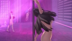 big_breasts black_hair eiyuu_densetsu emilia kai_no_kiseki nightclub pole_dancing strip_club stripper_pole tagme video